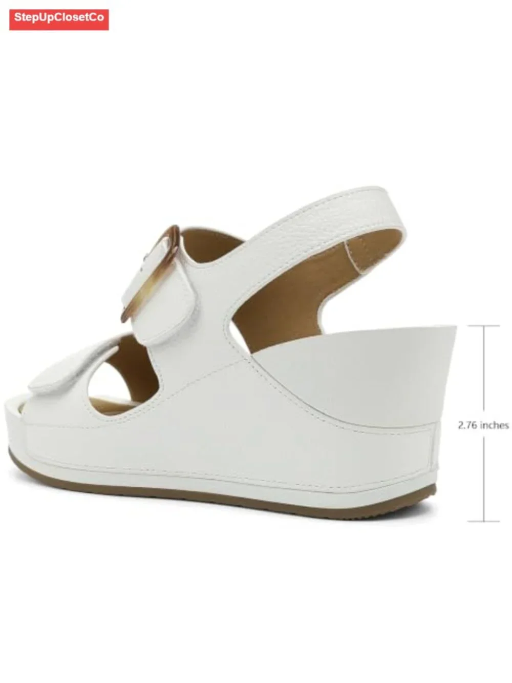 Women's Platform Wedge Sandals Open Toe Ankle Strap Adjustable Comfortable